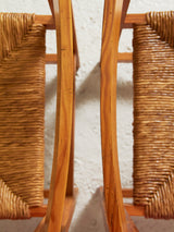 Parella de cadires de pi i boga mod. 183