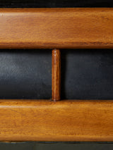 Pair of Wooden Armchairs with Skay Upholstery