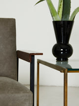 Brass and Glass Side Table