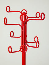 Perchero de pie rojo