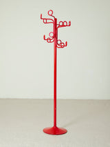 Perchero de pie rojo