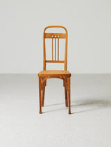 Cadira de fusta i reixeta estil Hoffman