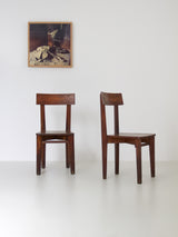 Pareja de sillas de fresno