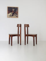 Pareja de sillas de fresno