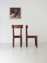 Pareja de sillas de fresno