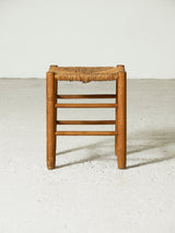 Taburete de chopo y enea