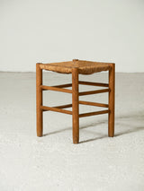 Taburete de chopo y enea