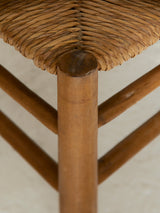 Taburete de chopo y enea