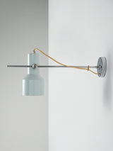 Aplique de hierro cromado y blanco