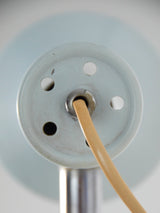 Aplique de hierro cromado y blanco