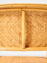 Juego de cuatro sillas de mimbre