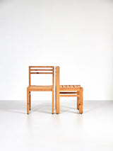 Pair of Pine chairs