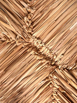 Pair of Oak and Rush Dining Chairs