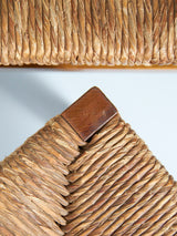 Pair of Oak and Rush Dining Chairs