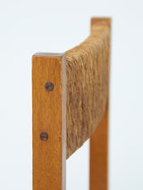 Pair of Oak and Rush Dining Chairs