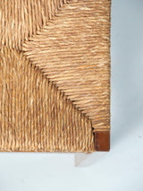 Pair of Oak and Rush Dining Chairs