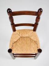 Joc de vuit cadires de roure i boga