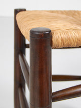 Joc de vuit cadires de roure i boga