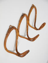 Perchero triple de caña de manila 201