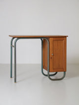 Escriptori de roure i ferro