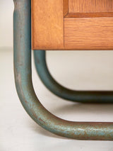 Escriptori de roure i ferro