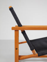 Butaca de haya y lona