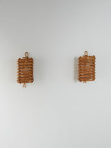 Aplique de caña de manila enrollada