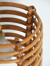 Aplique de caña de manila enrollada