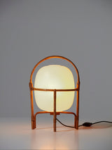 Cestita Lamp in Manila Cane