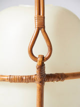 Cestita Lamp in Manila Cane