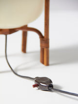 Cestita Lamp in Manila Cane