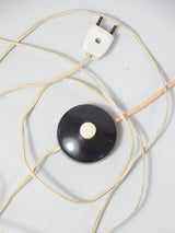 Lámpara de pie y pantalla redonda