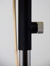 Lámpara de pie y pantalla redonda