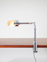 Làmpada de pinça cromada