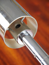 Làmpada de pinça cromada