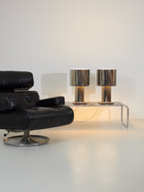 Lámpara de sobremesa cromada