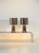 Lámpara de sobremesa cromada