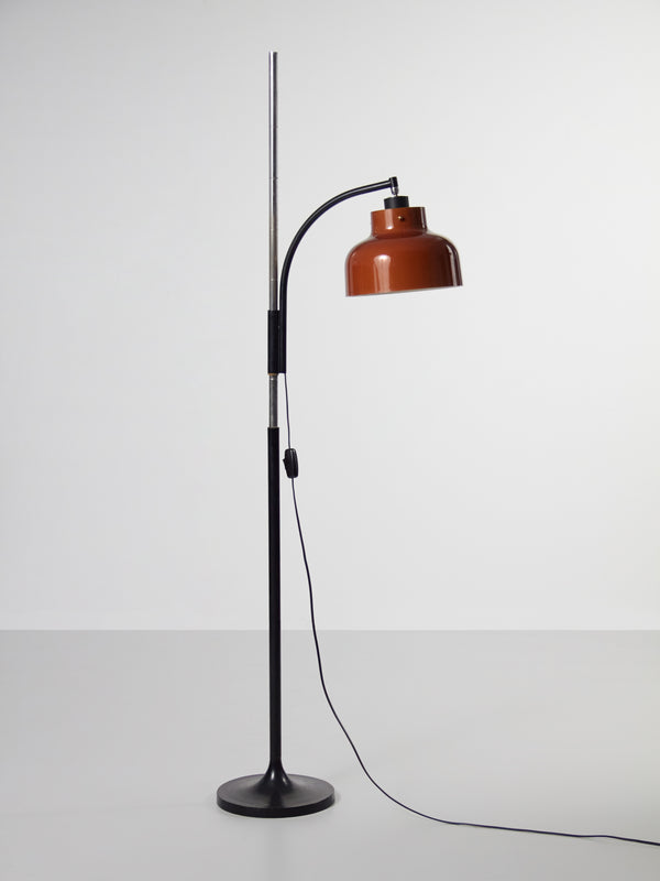 Max Bill Amber/Black Floor Lamp