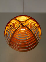 Lámpara de suspensión de madera