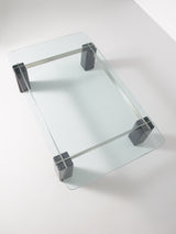 Marble, Plate and Glass Coffee Table