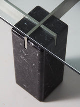 Marble, Plate and Glass Coffee Table