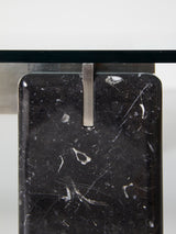 Marble, Plate and Glass Coffee Table