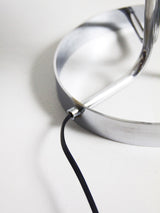 Iron and Opaline Table Lamp