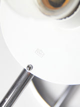 Iron and Opaline Table Lamp