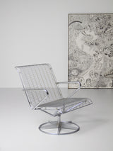 Butaca giratoria d'acer