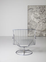 Butaca giratoria d'acer