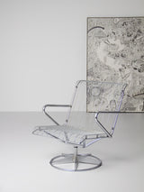 Butaca giratoria d'acer