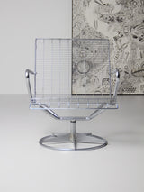 Butaca giratoria d'acer