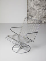 Butaca giratoria d'acer