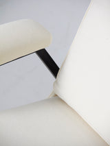 Butaca tapissada en blanc